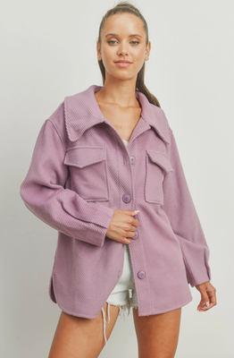 Dusty Violet Shacket
