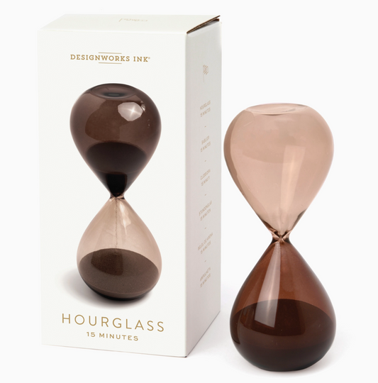 Smoky Quartz Hourglass 15min