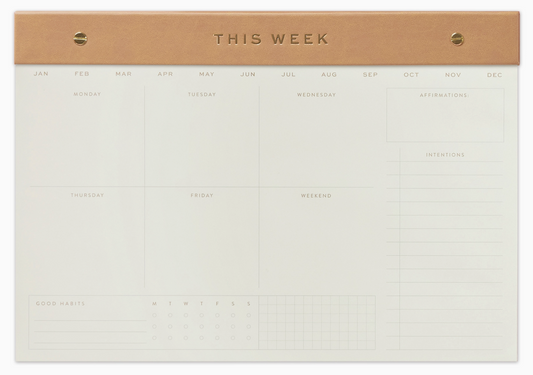 Weekly Notepad Camel