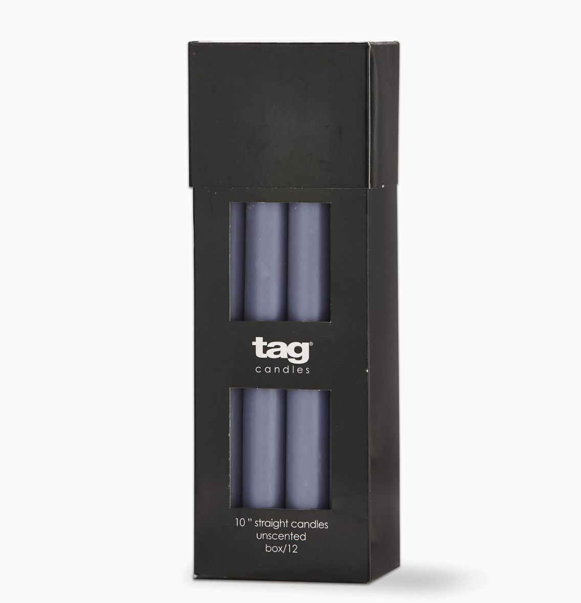 Slate Blue 10" Straight Candle
