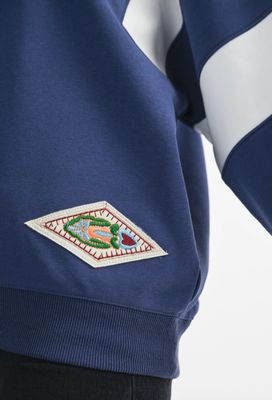 Varsity Stripe Sweatshirt Blue