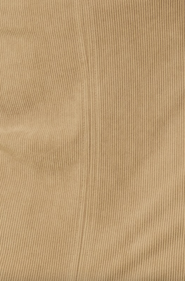 Front Slit Corduroy Midi Skirt