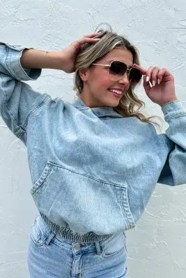 Denim Pullover