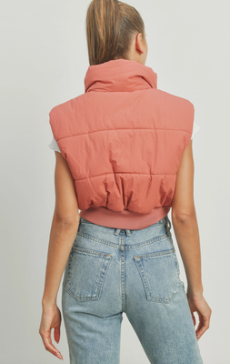 Crop Puffer Vest