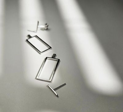Silver Geometric Ear Jacket