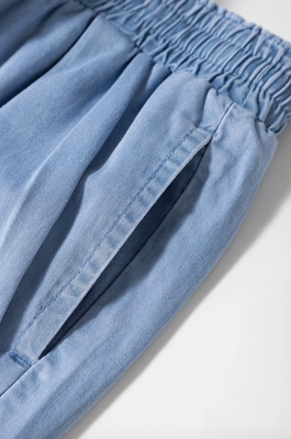 Curvy Beau Blue Wide Leg Pants