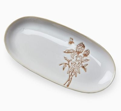 Lavender & Honey Oval Platter 12.5x6.1"