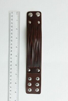 Brown Leather Cuff