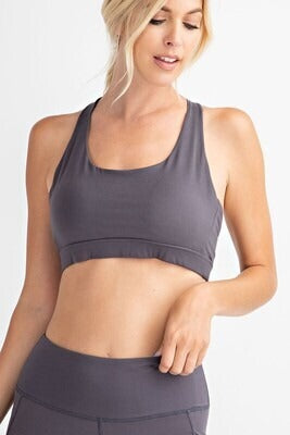 Curvy Mesh Back Racer Back Bralette