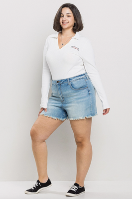 Curvy High Rise Shorts