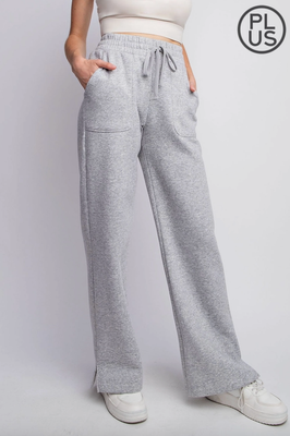 Curvy Fleece Heather Sweats