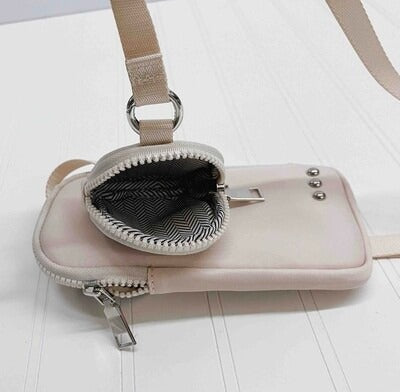 Nessa Nylon Crossbody Cream