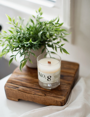 No. 8 Candle Hand Poured Woodwick