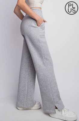 Curvy Fleece Heather Sweats