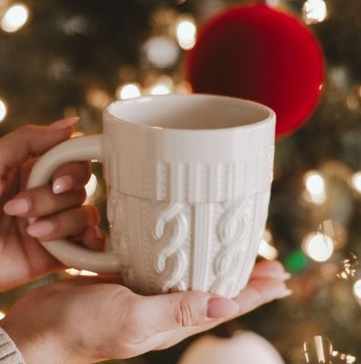 Cream Sweater Mug