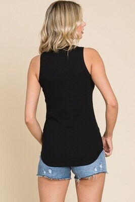 Curvy Crew Neck Tank