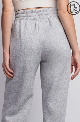 Curvy Fleece Heather Sweats