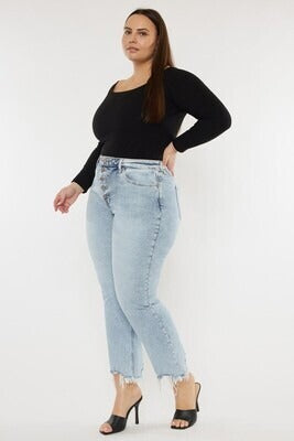 Curvy High Rise Slim Straight