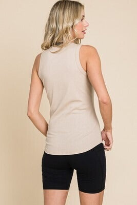 Curvy Crew Neck Tank