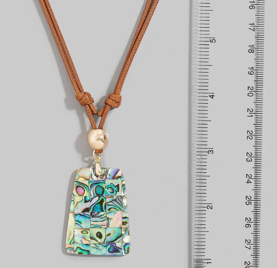 Shell Grid Pendant