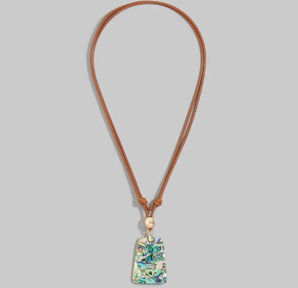 Shell Grid Pendant