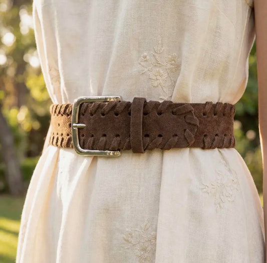 Wide Whipstich Belt