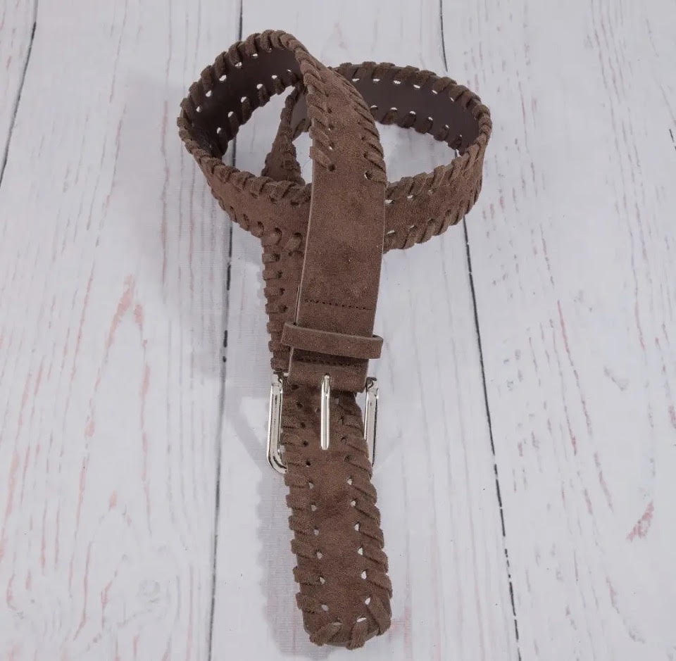 Wide Whipstitch Belt