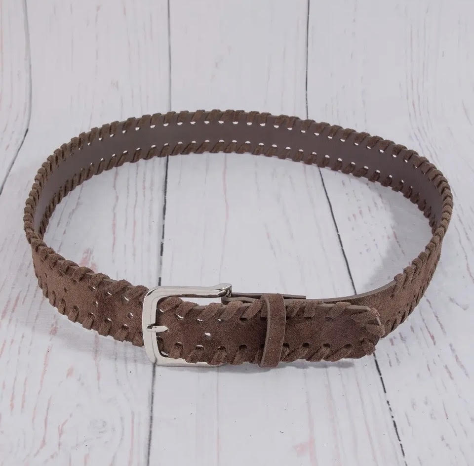 Wide Whipstitch Belt