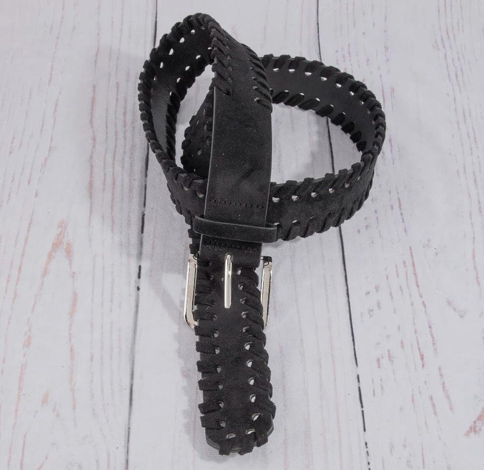 Wide Whipstitch Belt