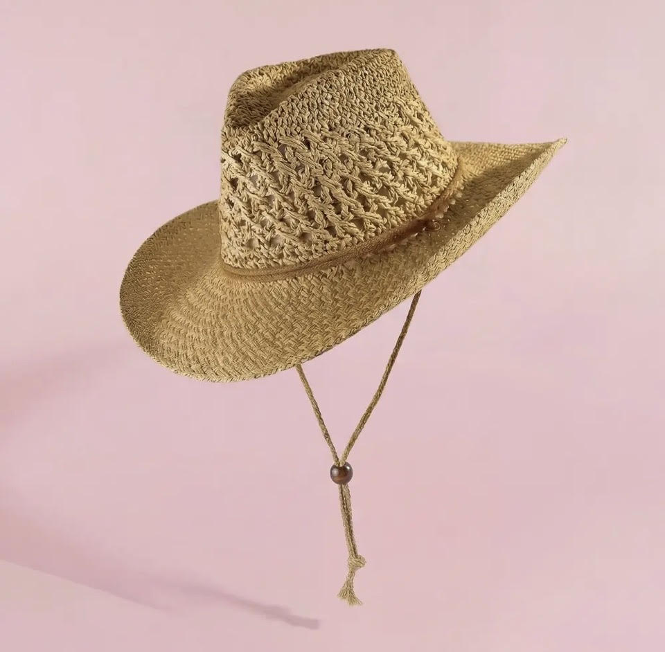 Straw Braid Cowboy Hat