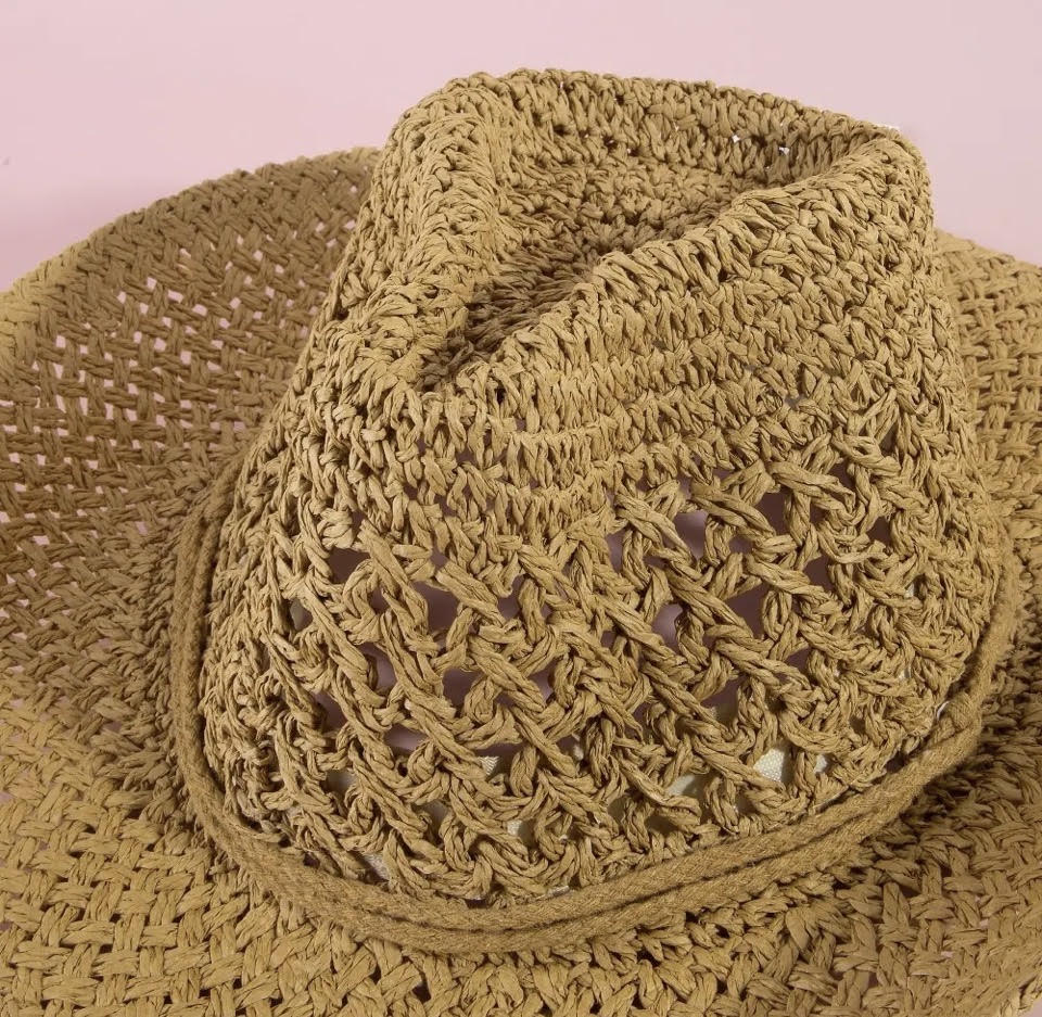 Straw Braid Cowboy Hat