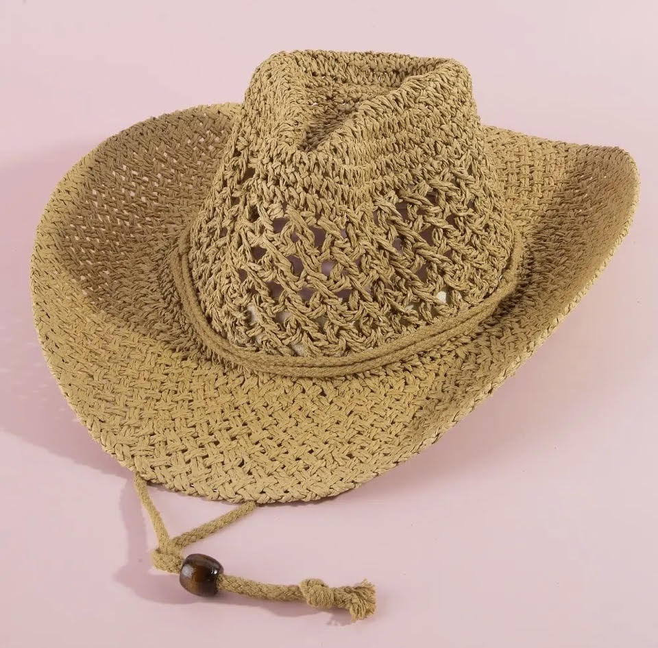 Straw Braid Cowboy Hat