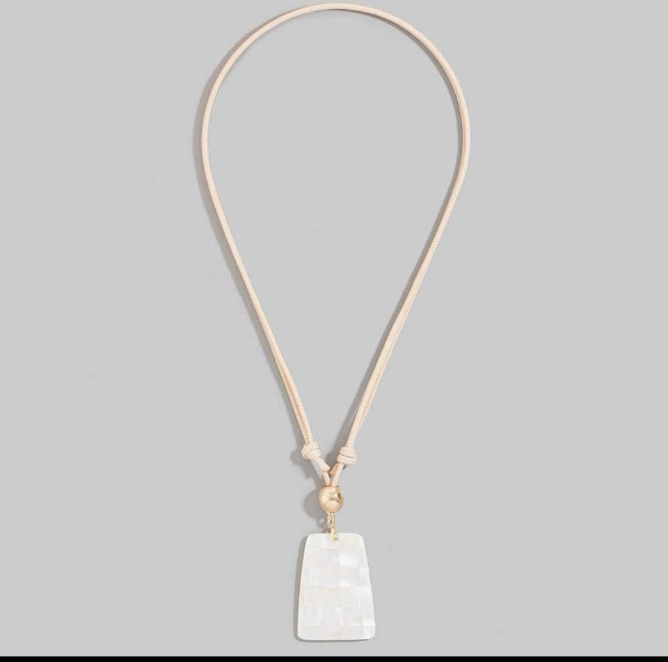 Shell Grid Pendant