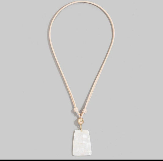 Shell Grid Pendant