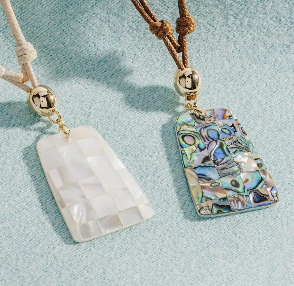 Shell Grid Pendant