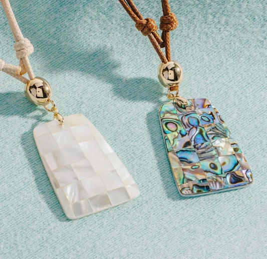 Shell Grid Pendant